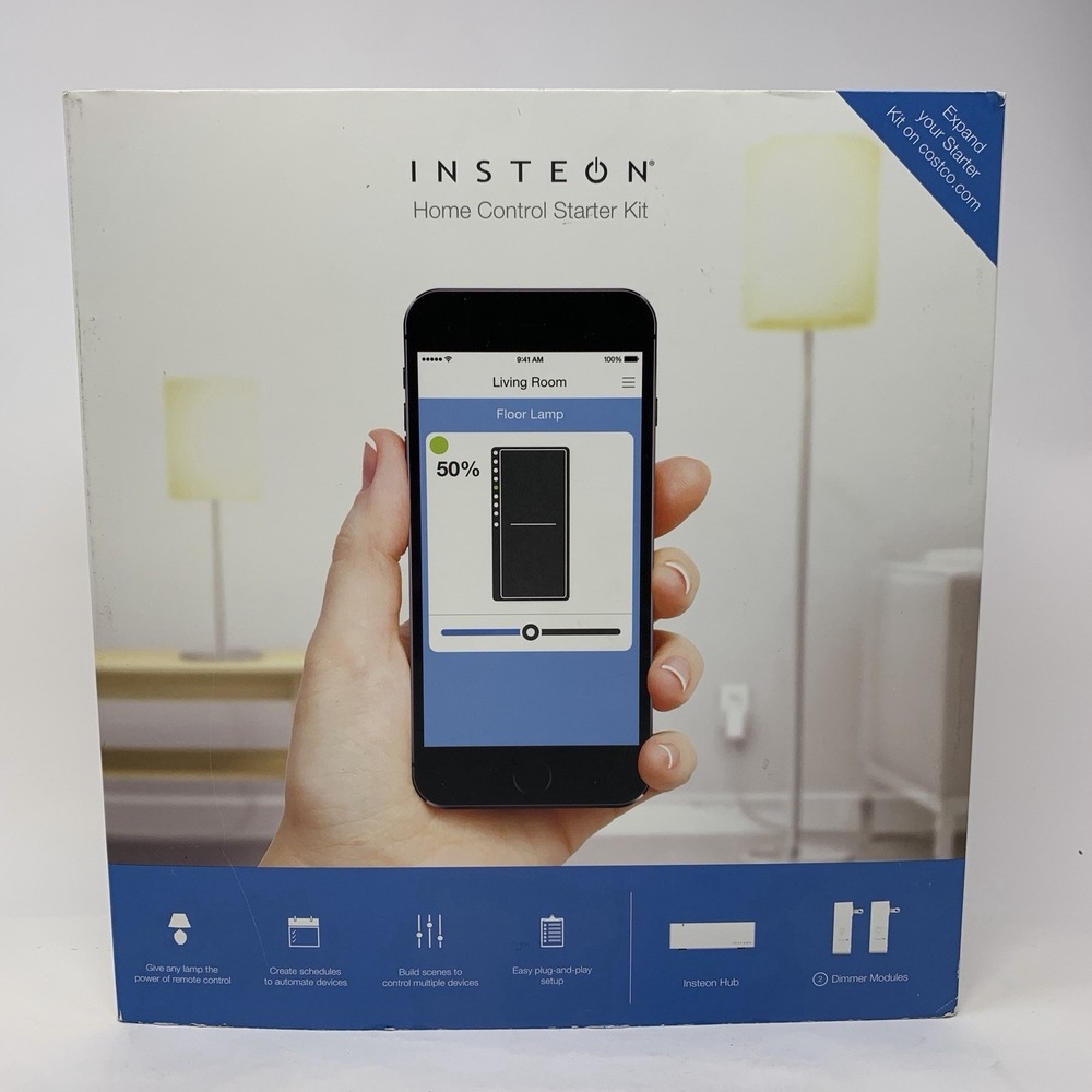 Insteon Home Control Starter Kit Model 2244-372 Hub Dimmer Modules - New